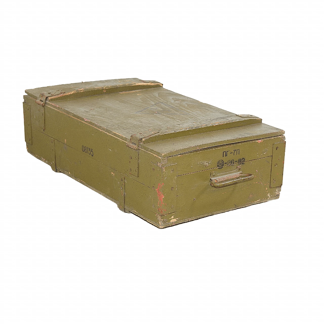 Eastern Bloc wooden military chest, 1980s 1