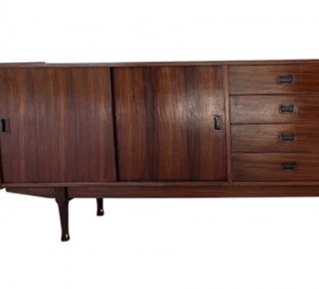 Danish rosewood sideboard with doors and drawers, 1960s 2