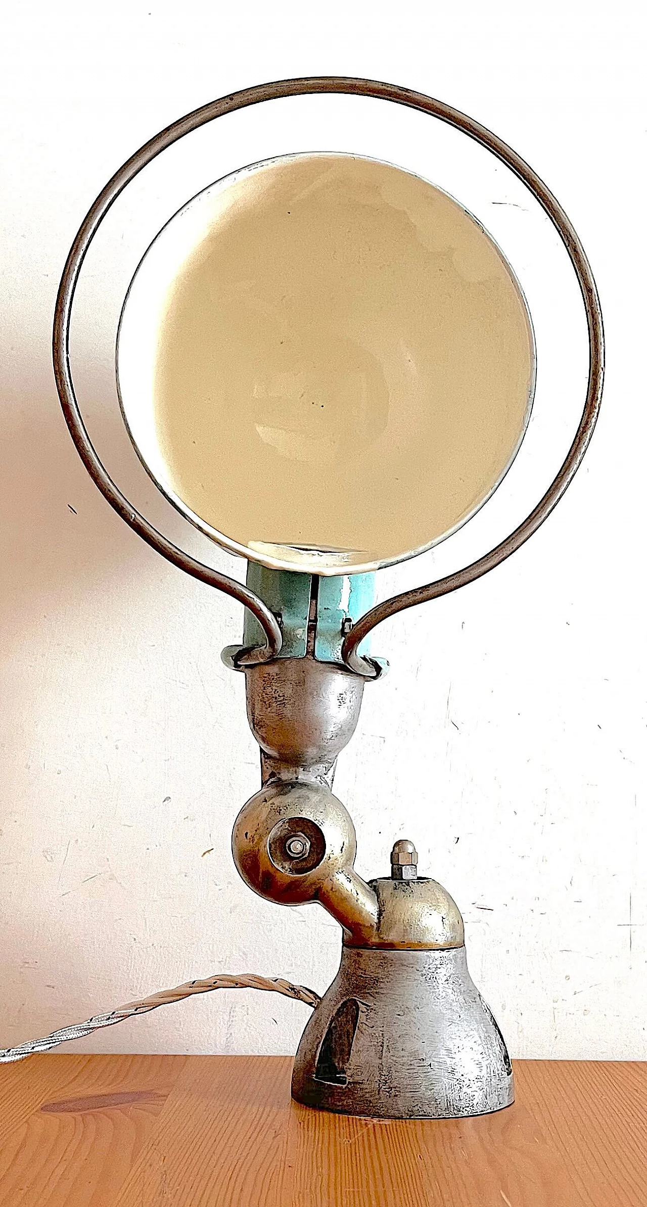 Industrial wall light by Jean-Louis Domecq for Jieldé, 1940s 1