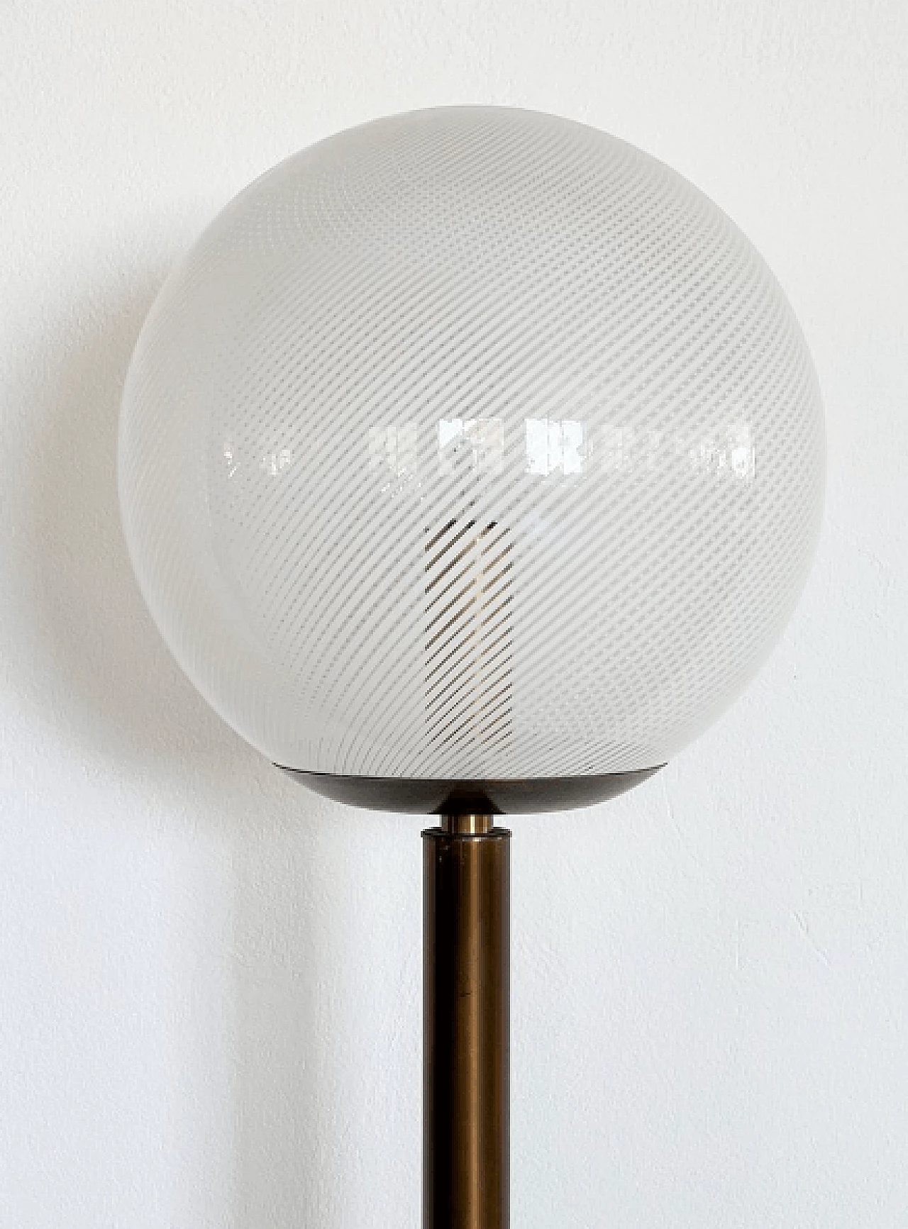 Brass and Murano glass floor lamp, 1970s 4