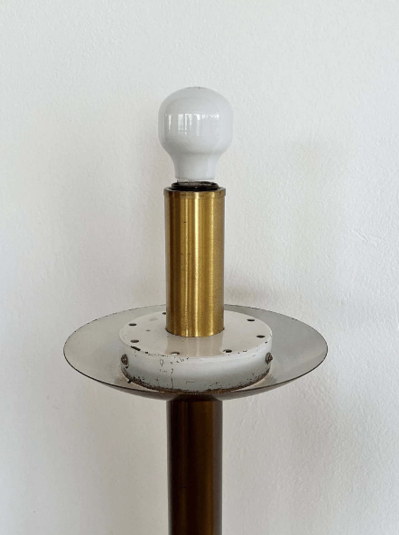 Brass and Murano glass floor lamp, 1970s 6