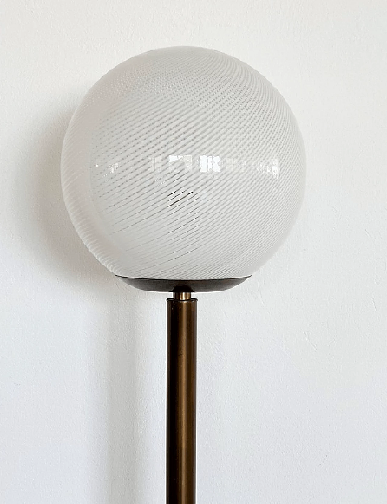 Brass and Murano glass floor lamp, 1970s 9