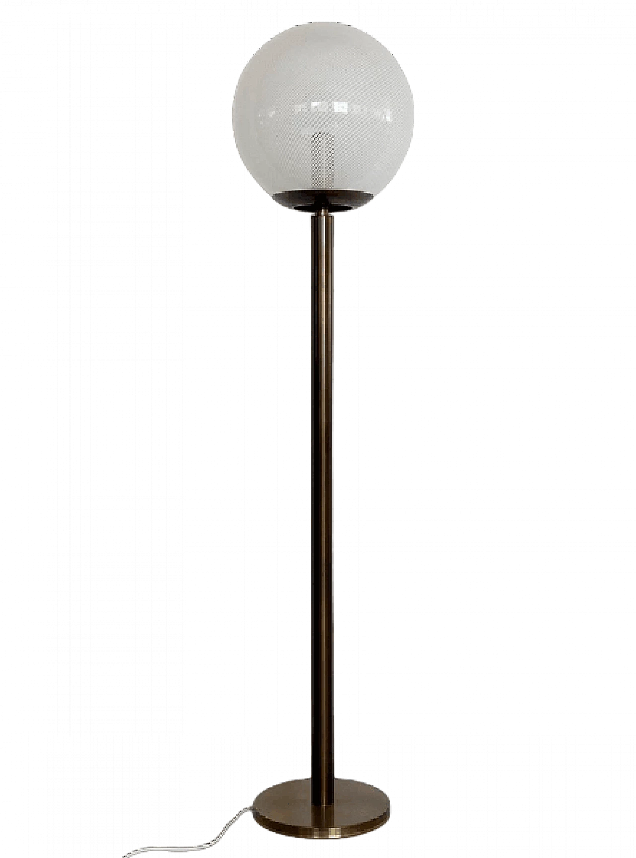 Brass and Murano glass floor lamp, 1970s 14