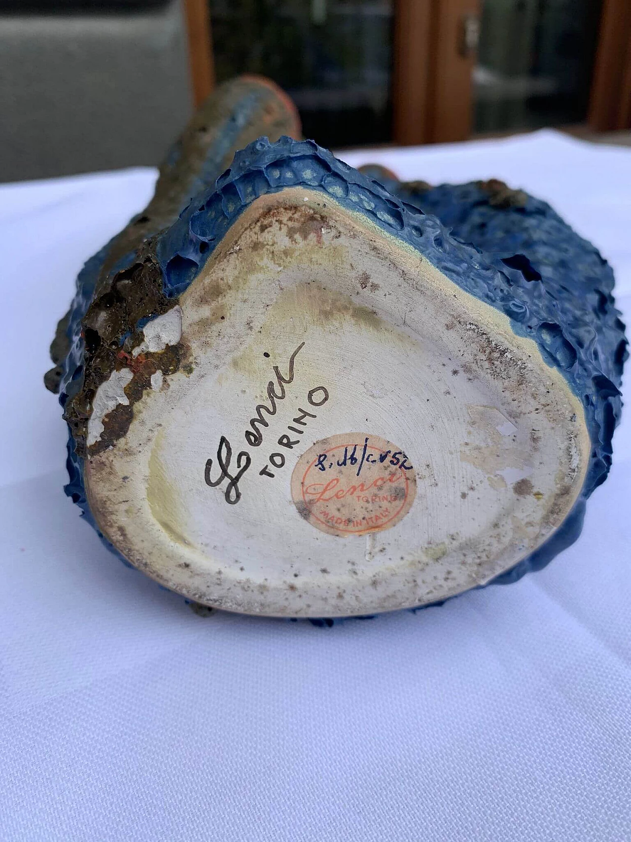 Vaso in ceramica di Lenci, anni '50 6