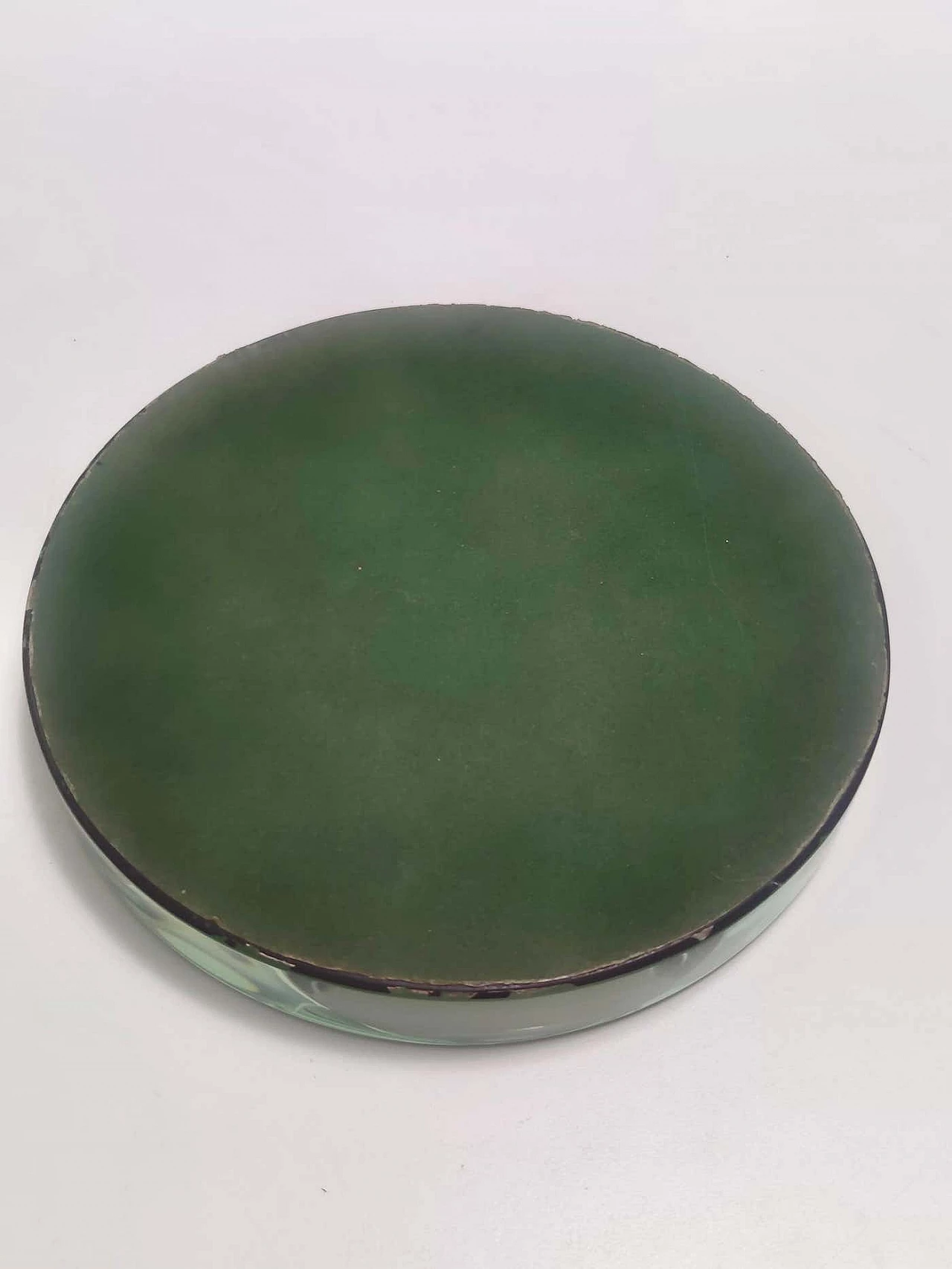 Posacenere in vetro smerigliato verde Nilo di Max Ingrand per Fontana Arte, anni '50 5