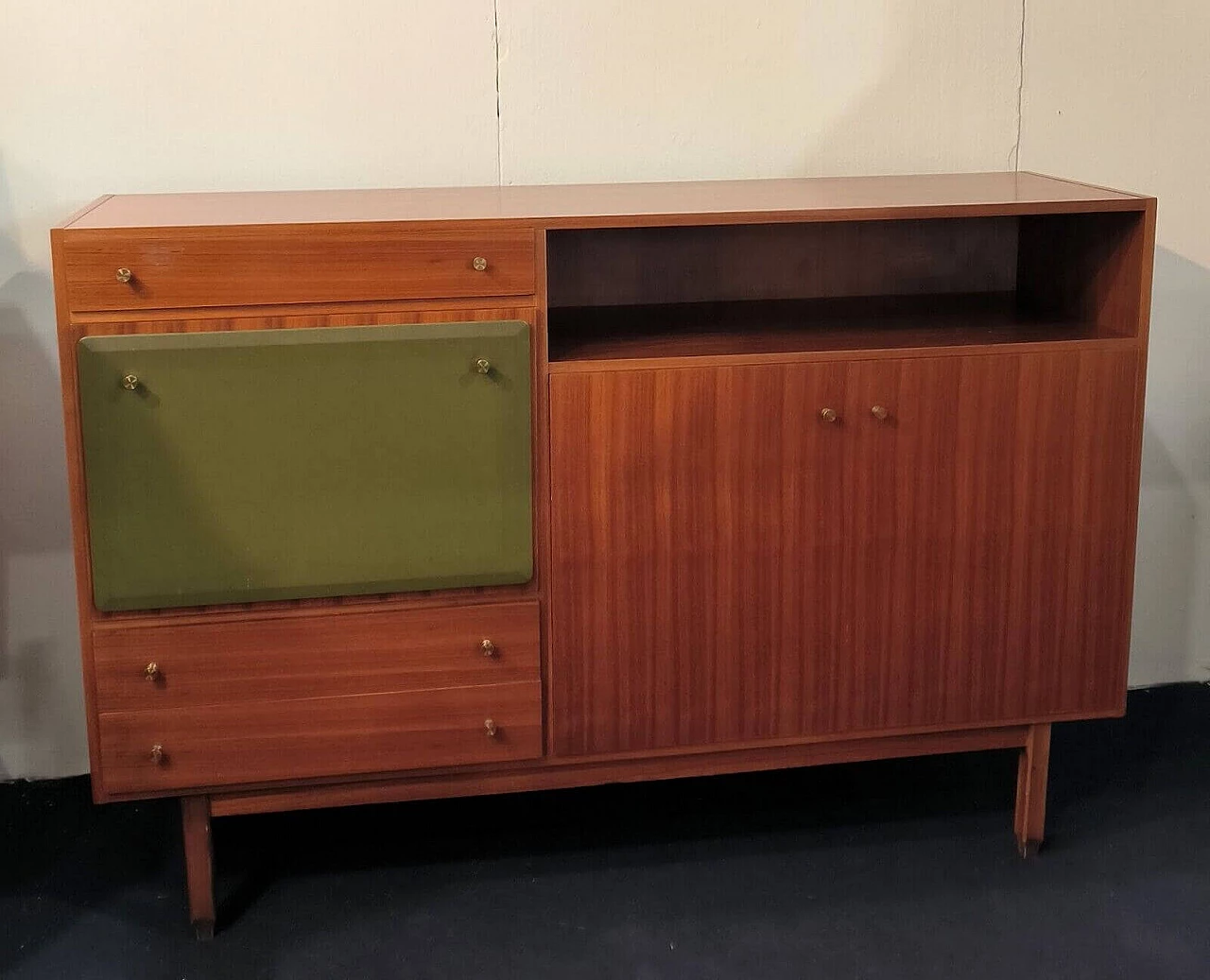 Credenza con cassetti e ante di George Coslin per 3V Arredamenti, anni '60 3