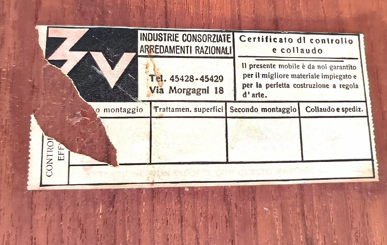 Credenza con cassetti e ante di George Coslin per 3V Arredamenti, anni '60 5