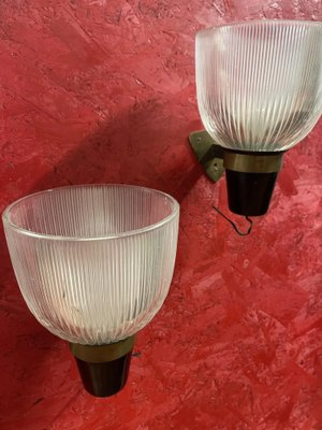 Pair of LP5 wall sconces by Ignazio Gardella for Azucena, 1950s 4