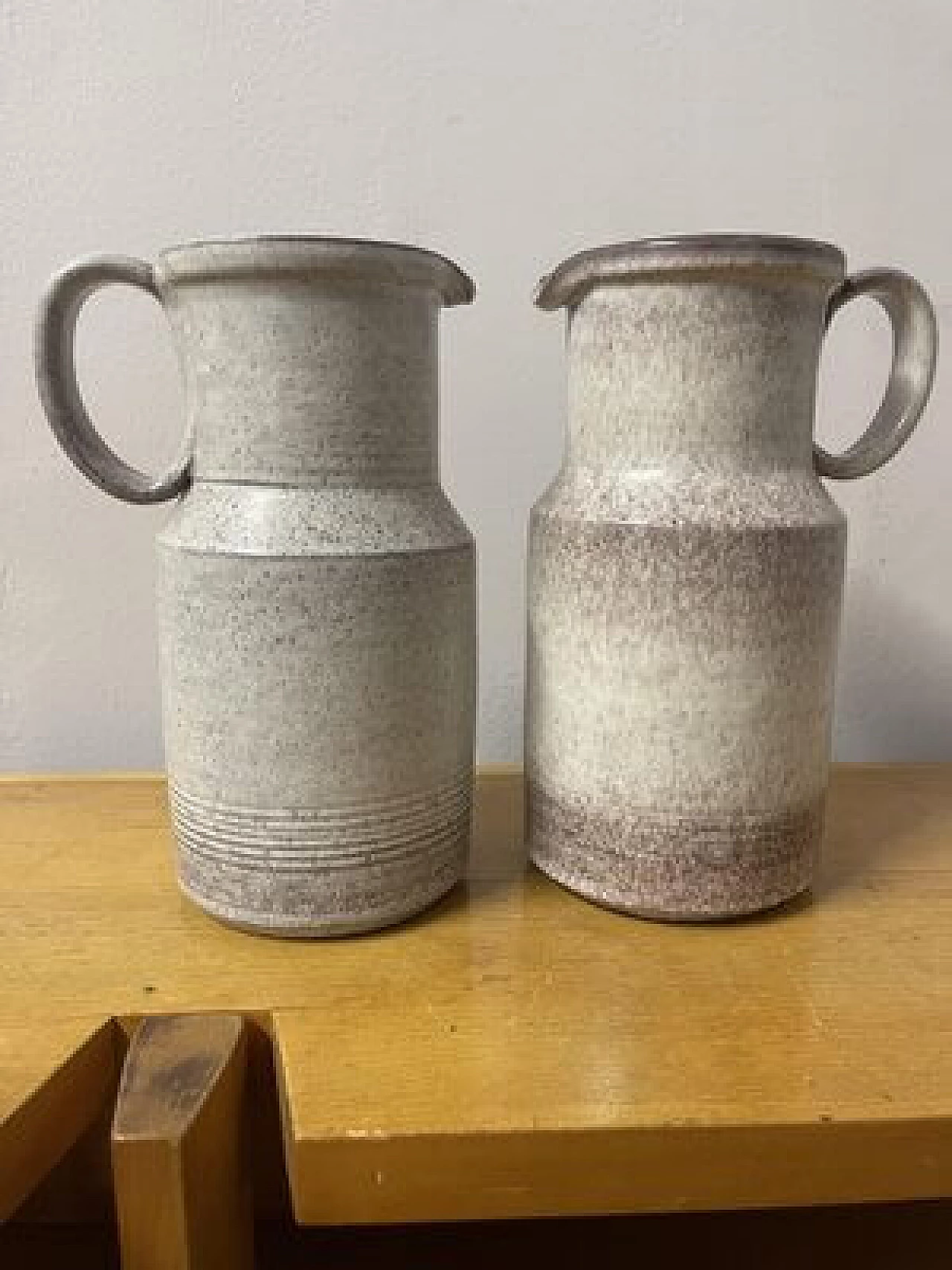 Pair of stoneware jugs by Alessio Tasca, 1970s 1
