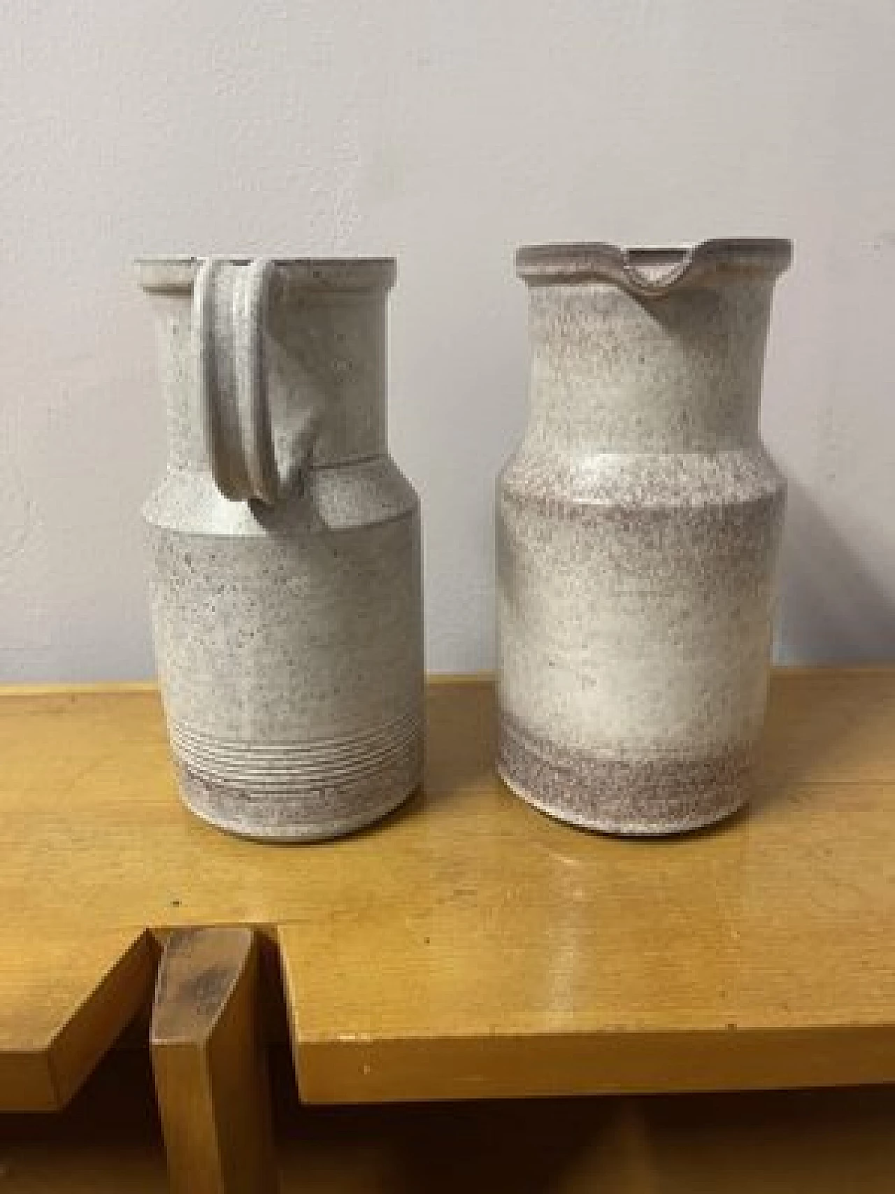 Pair of stoneware jugs by Alessio Tasca, 1970s 2