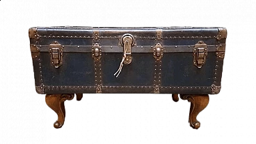 Leather trunk by Rogers & Madison Trunk, 1930s