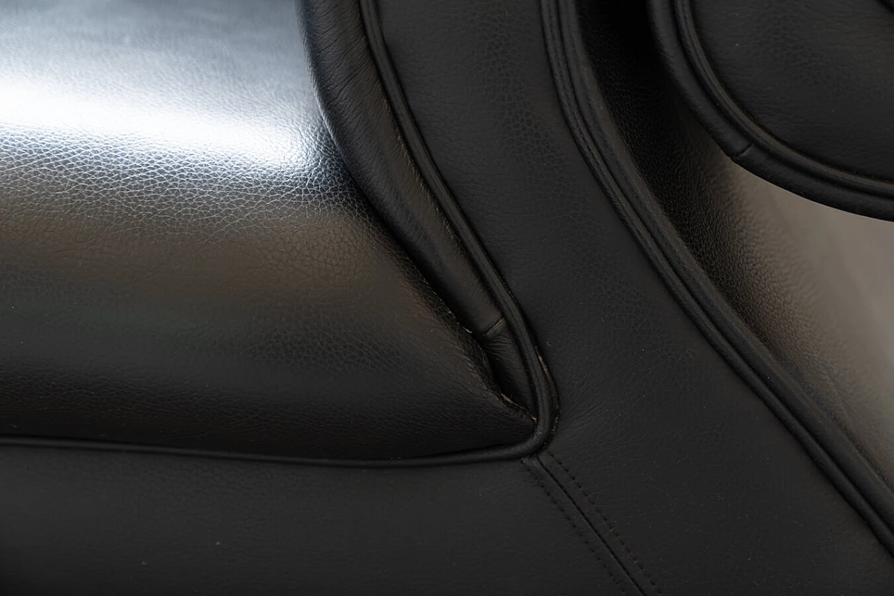 Black leather Gaudi sofa by Bretz, 1990s 15