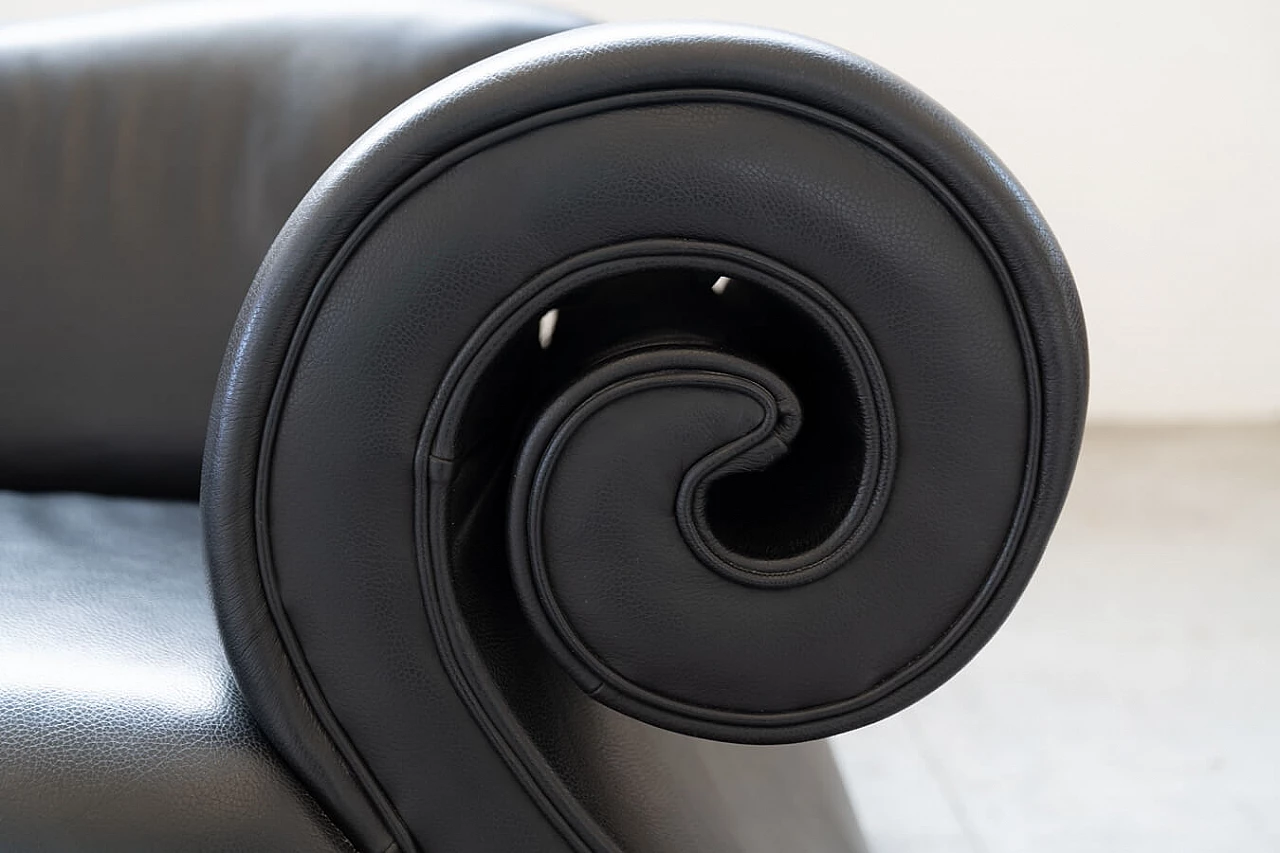 Black leather Gaudi sofa by Bretz, 1990s 16