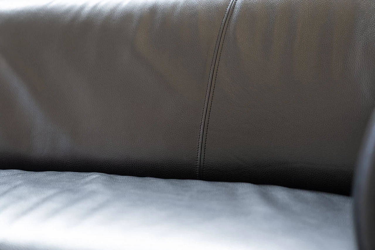Black leather Gaudi sofa by Bretz, 1990s 17