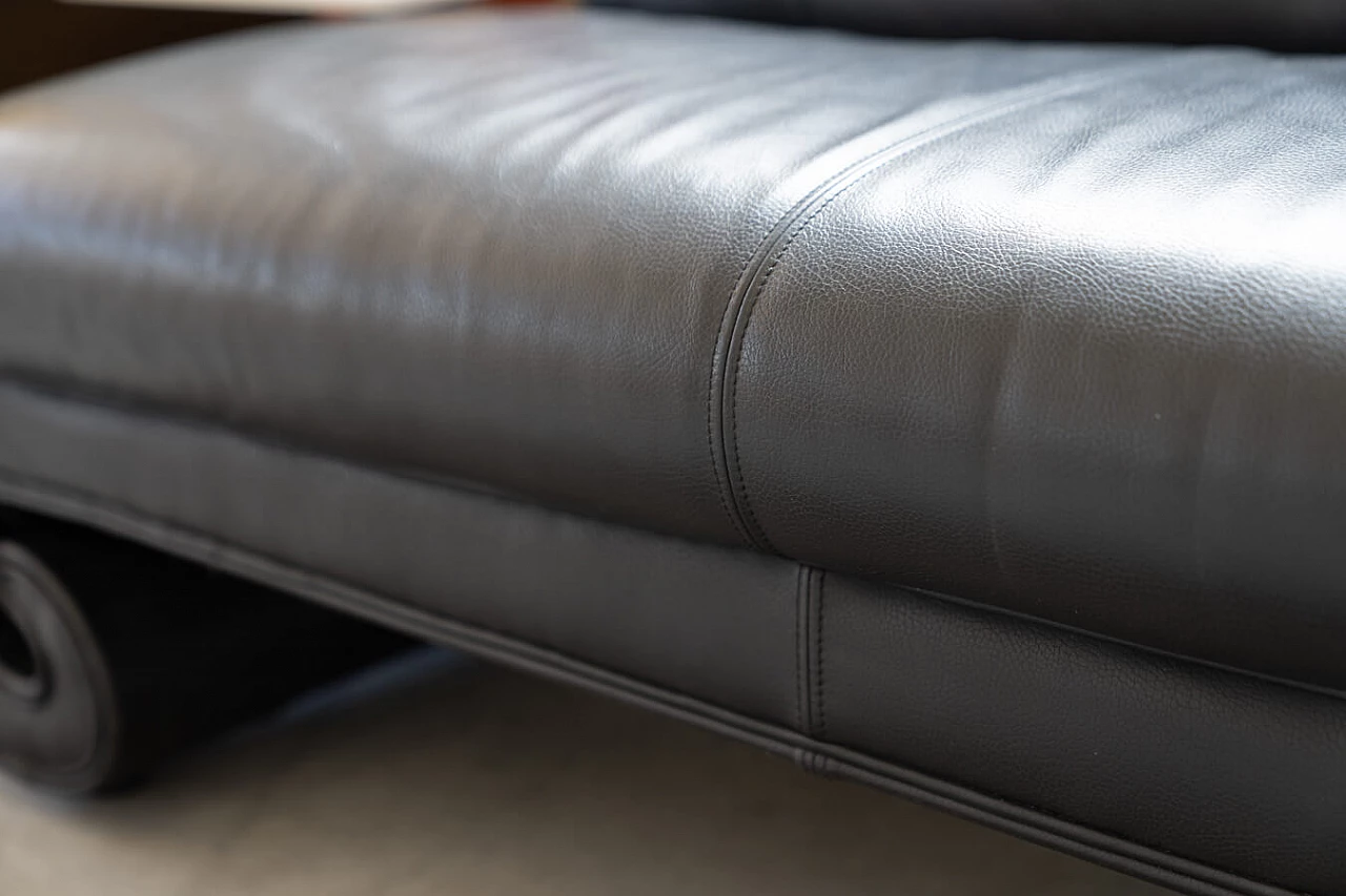 Black leather Gaudi sofa by Bretz, 1990s 18
