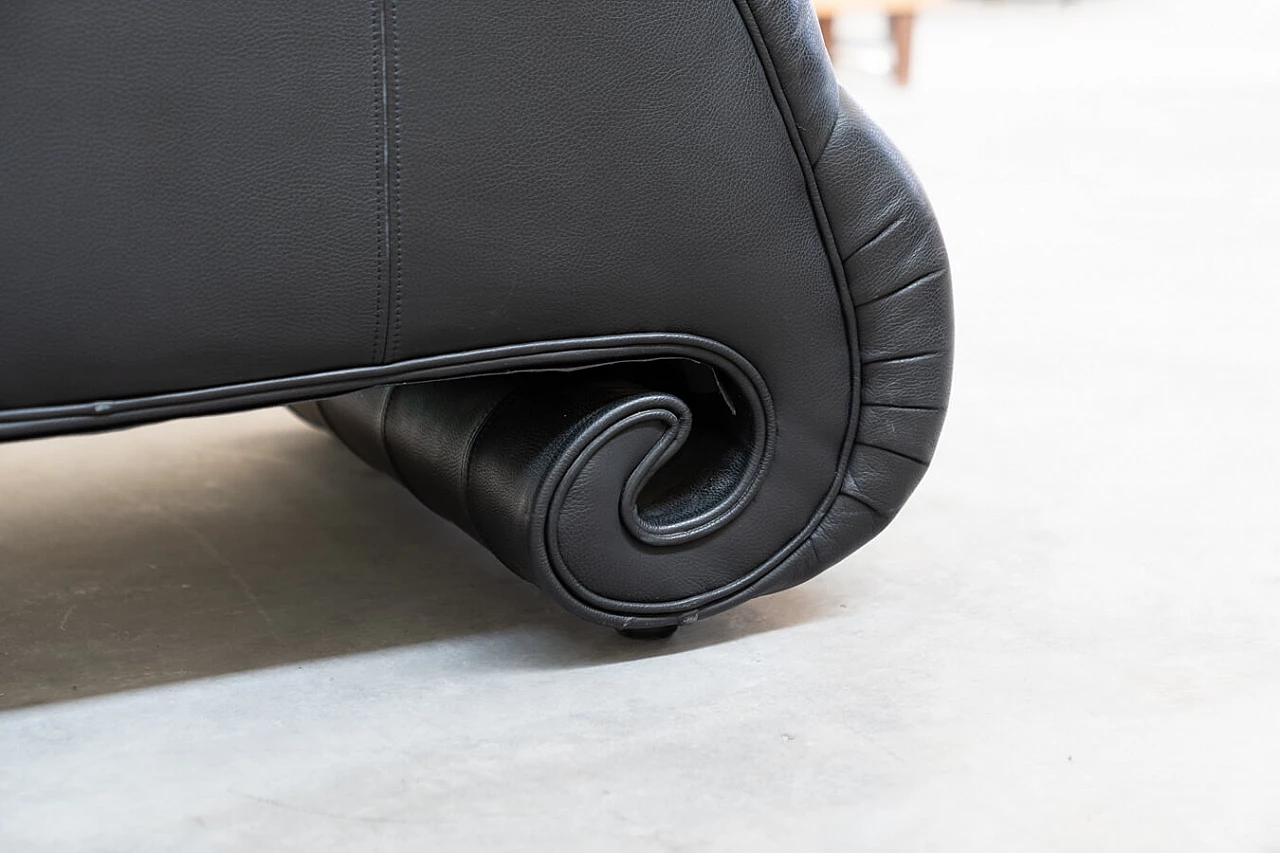 Black leather Gaudi sofa by Bretz, 1990s 22