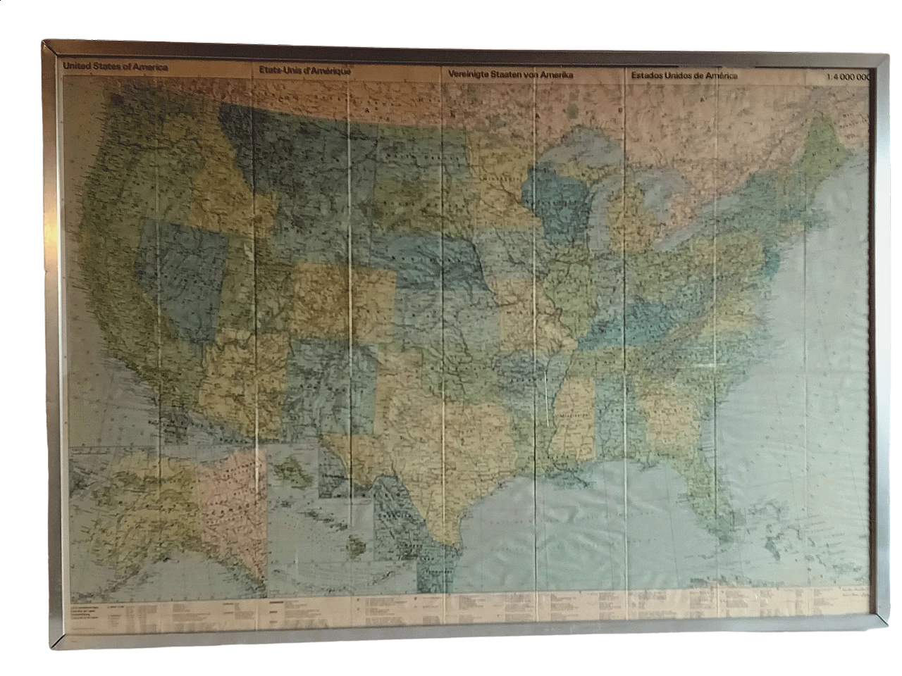 Carta geografica degli Stati Uniti d'America, anni '80 13