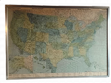 Carta geografica degli Stati Uniti d'America, anni '80