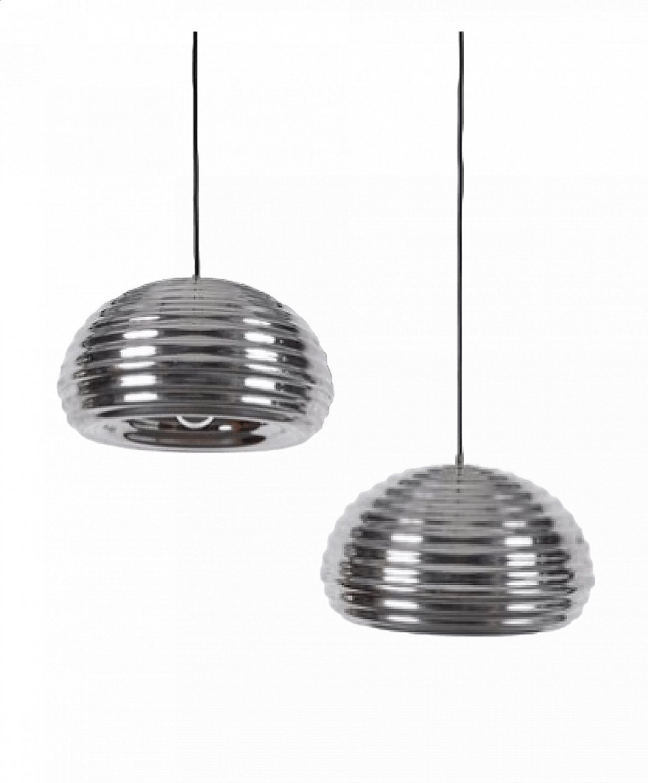 Pair of hanging lamps by Achille Castiglioni for Hille, 1960s 6
