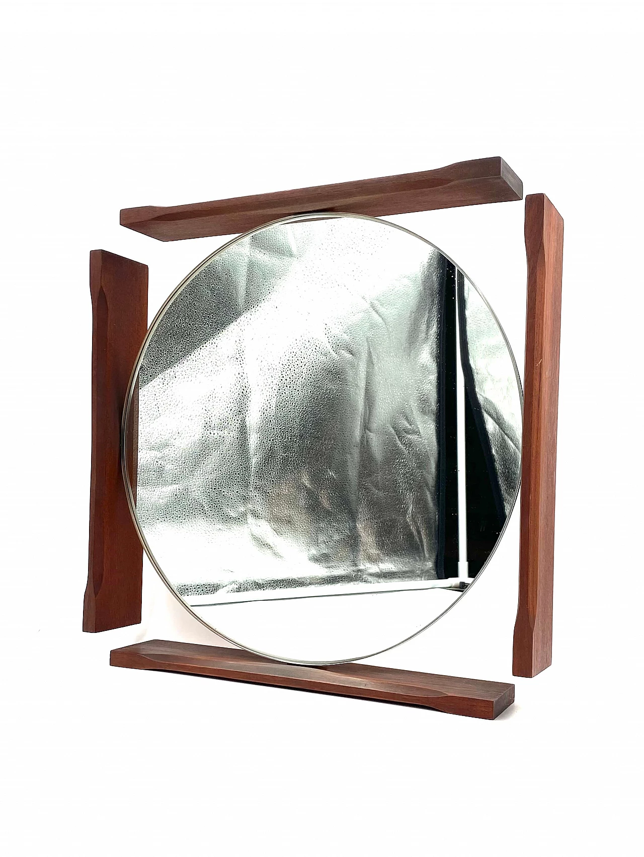 Table mirror with teak frame, 1960s 10