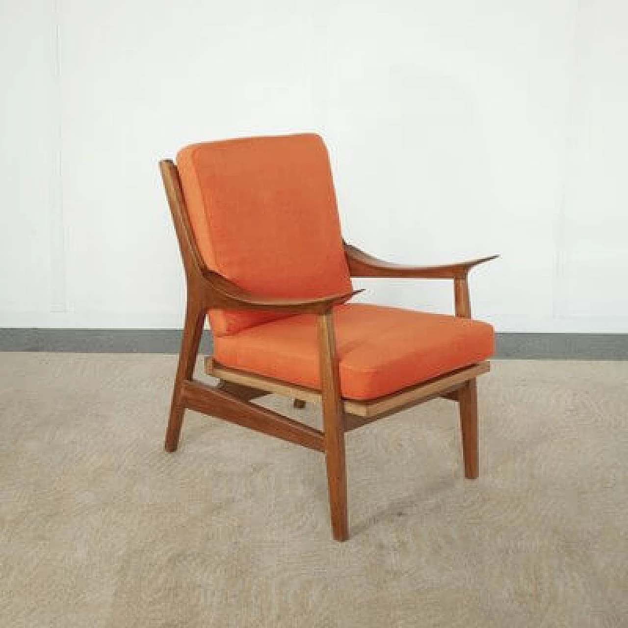 Nordic armchair in the style of Finn Juhl, 1960s 4