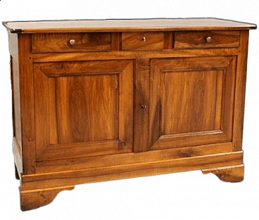 Louis Philippe solid walnut sideboard with drawers and doors, mid-19th century
