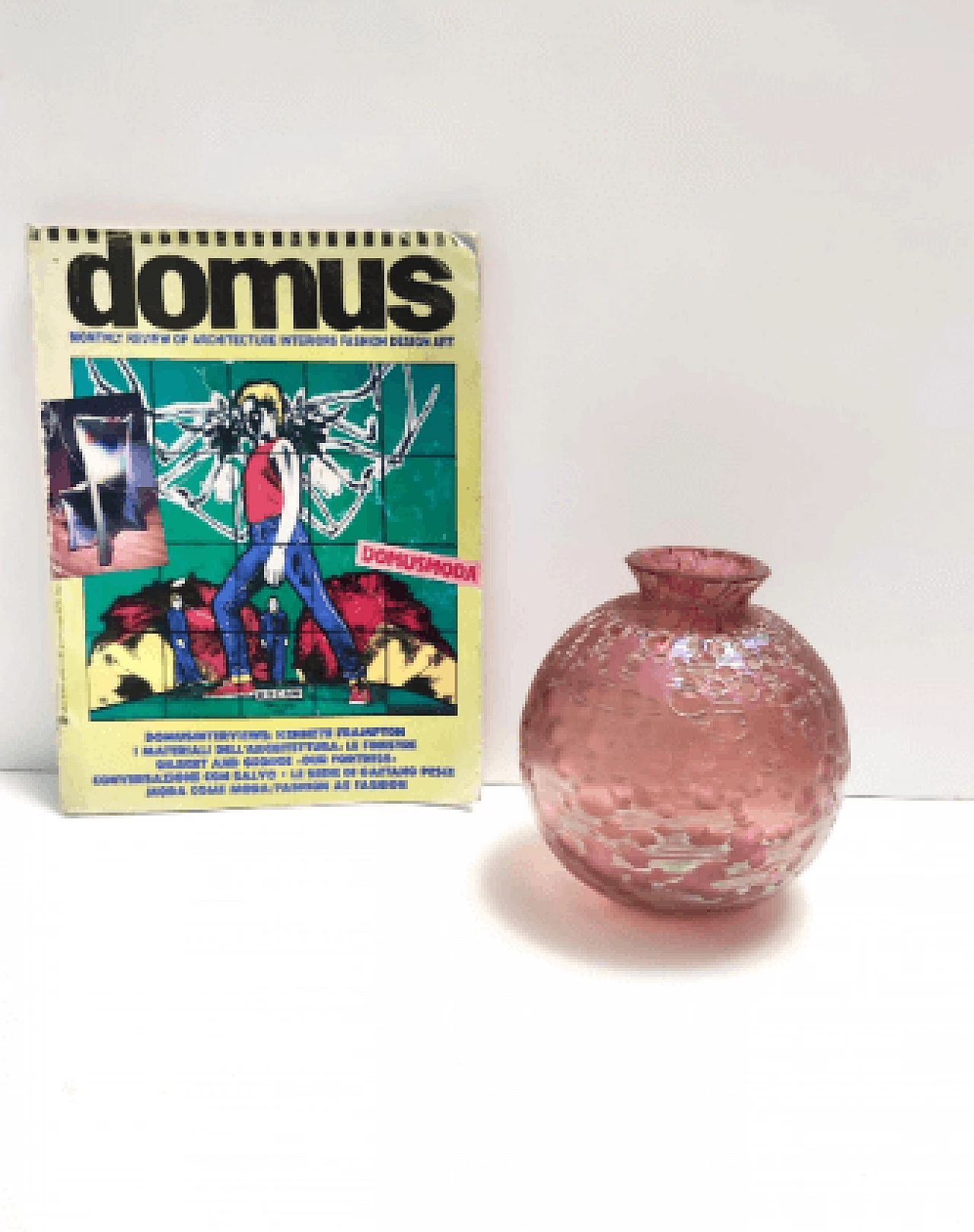 Vaso Diaspora in vetro rosa iridescente di Loetz Glass, anni '20 3