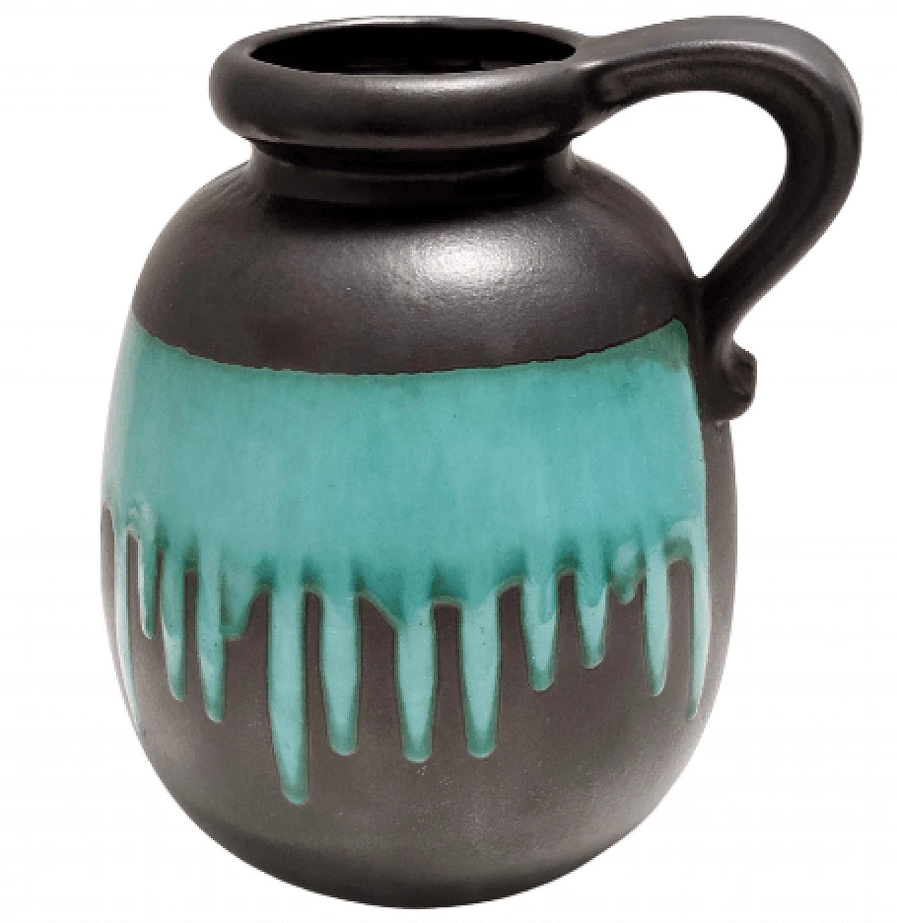 Vaso Multi-Color 484-30 in ceramica Fat Lava di Paul Scheurich WGP, anni '70 1