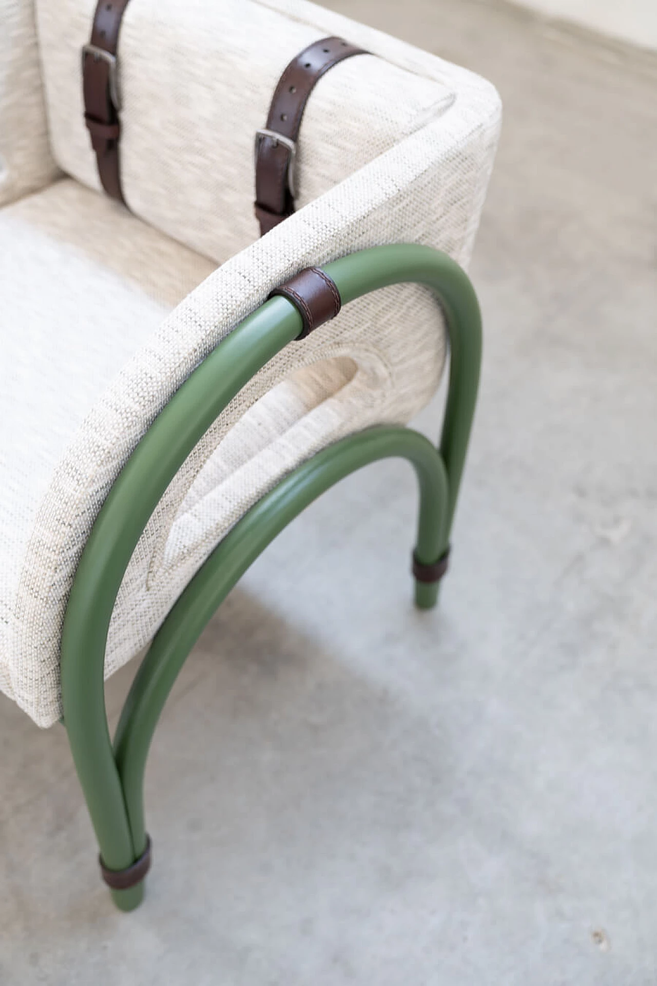 Bentwood armchair with leather straps, 2000s 5