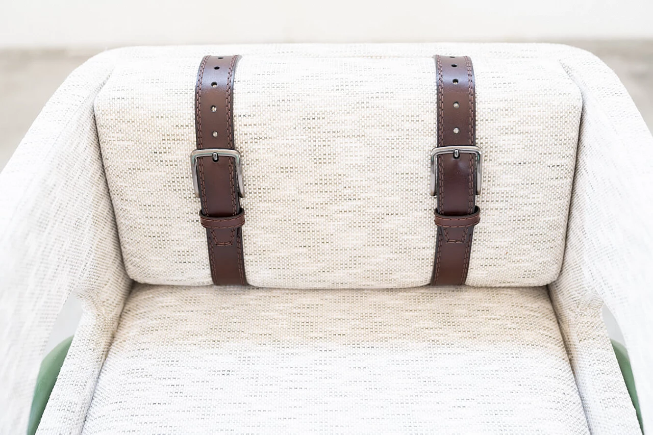 Bentwood armchair with leather straps, 2000s 16