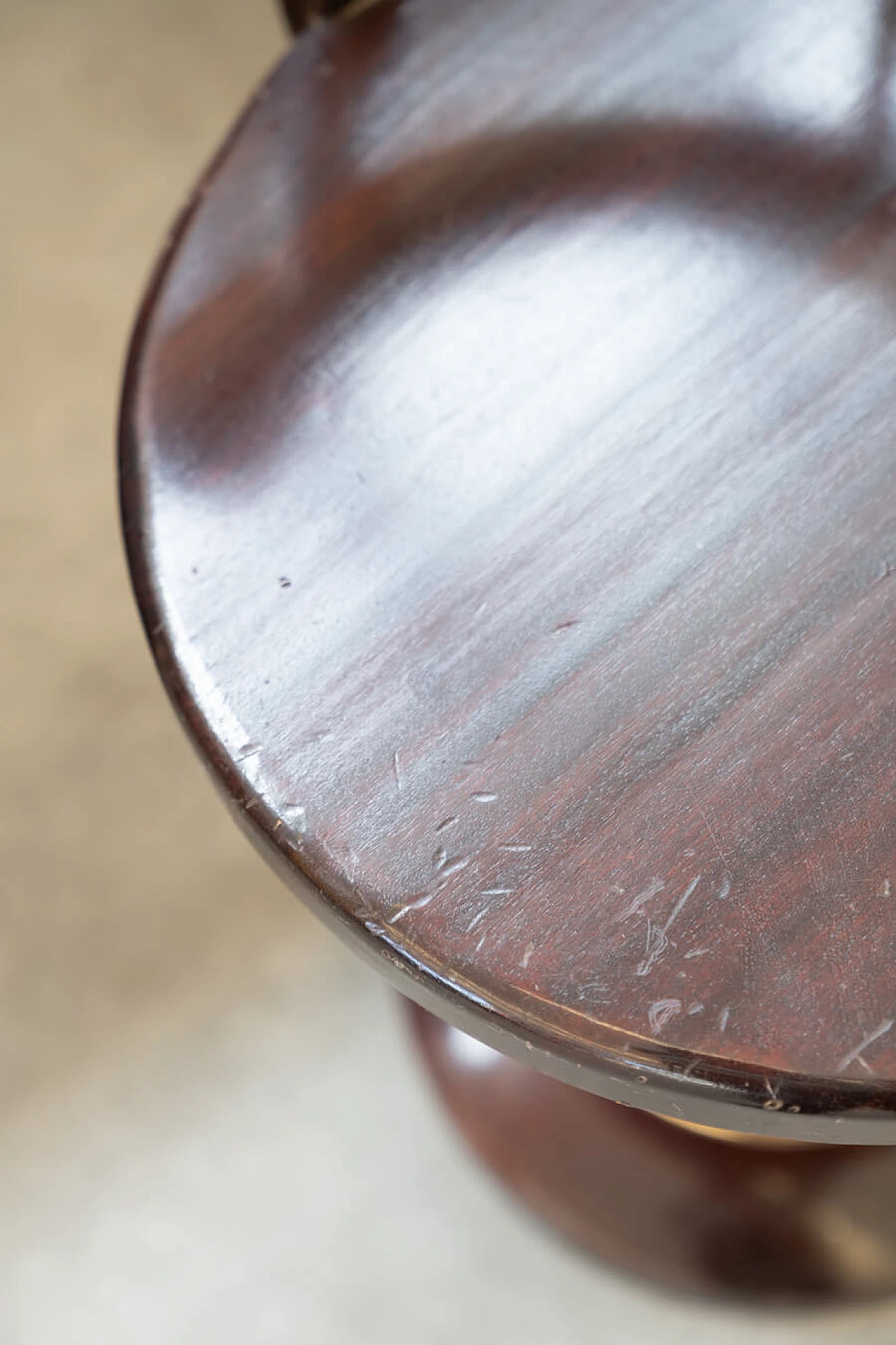 Naval-style mahogany writing desk and swivel chair, 1970s 16