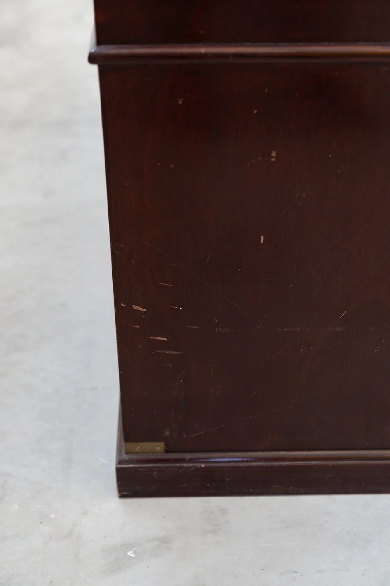 Naval-style mahogany writing desk and swivel chair, 1970s 23