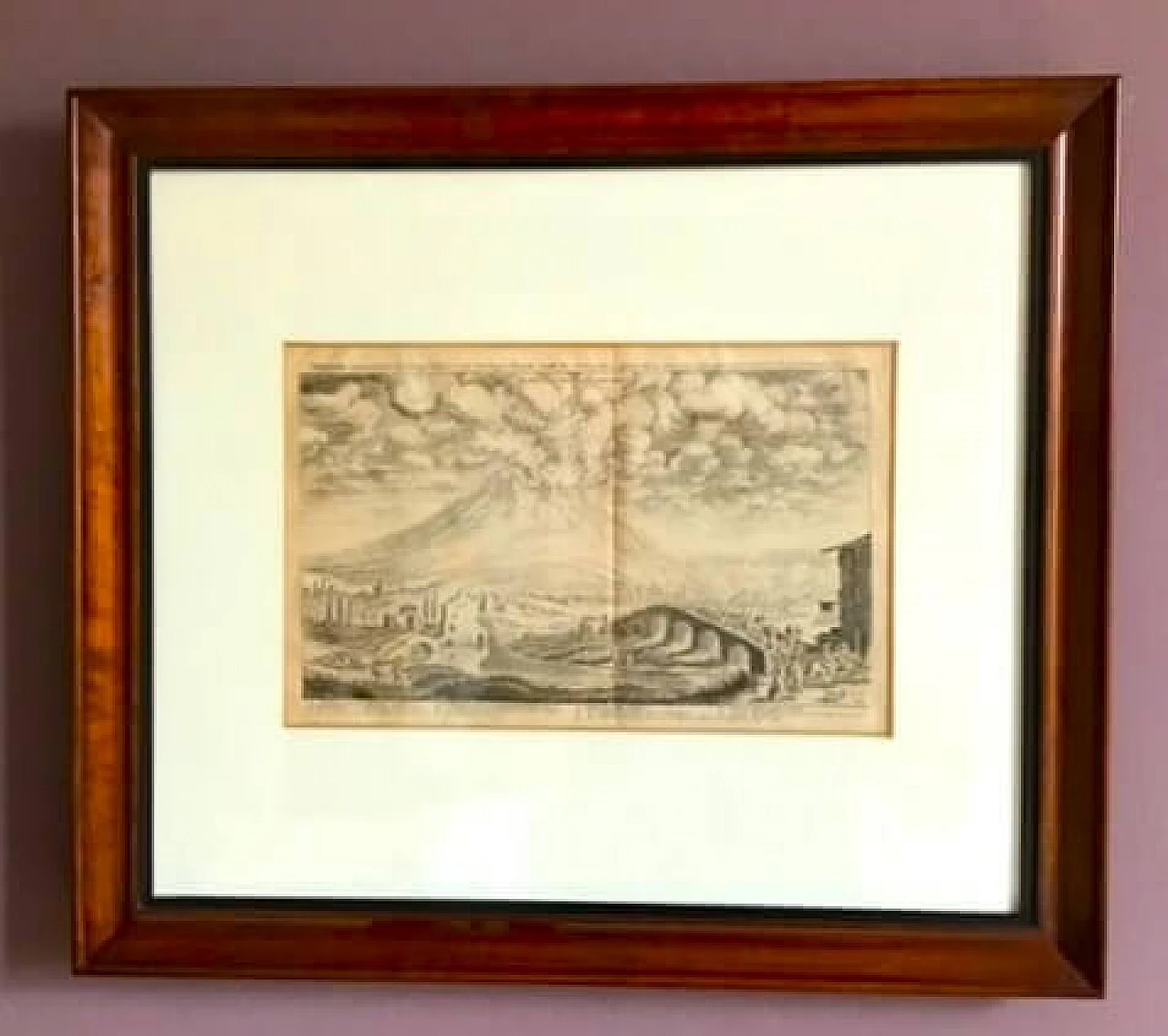 J. von Sandrart and M. Merian, Eruption of Vesuvius, engraving, 17th century 3