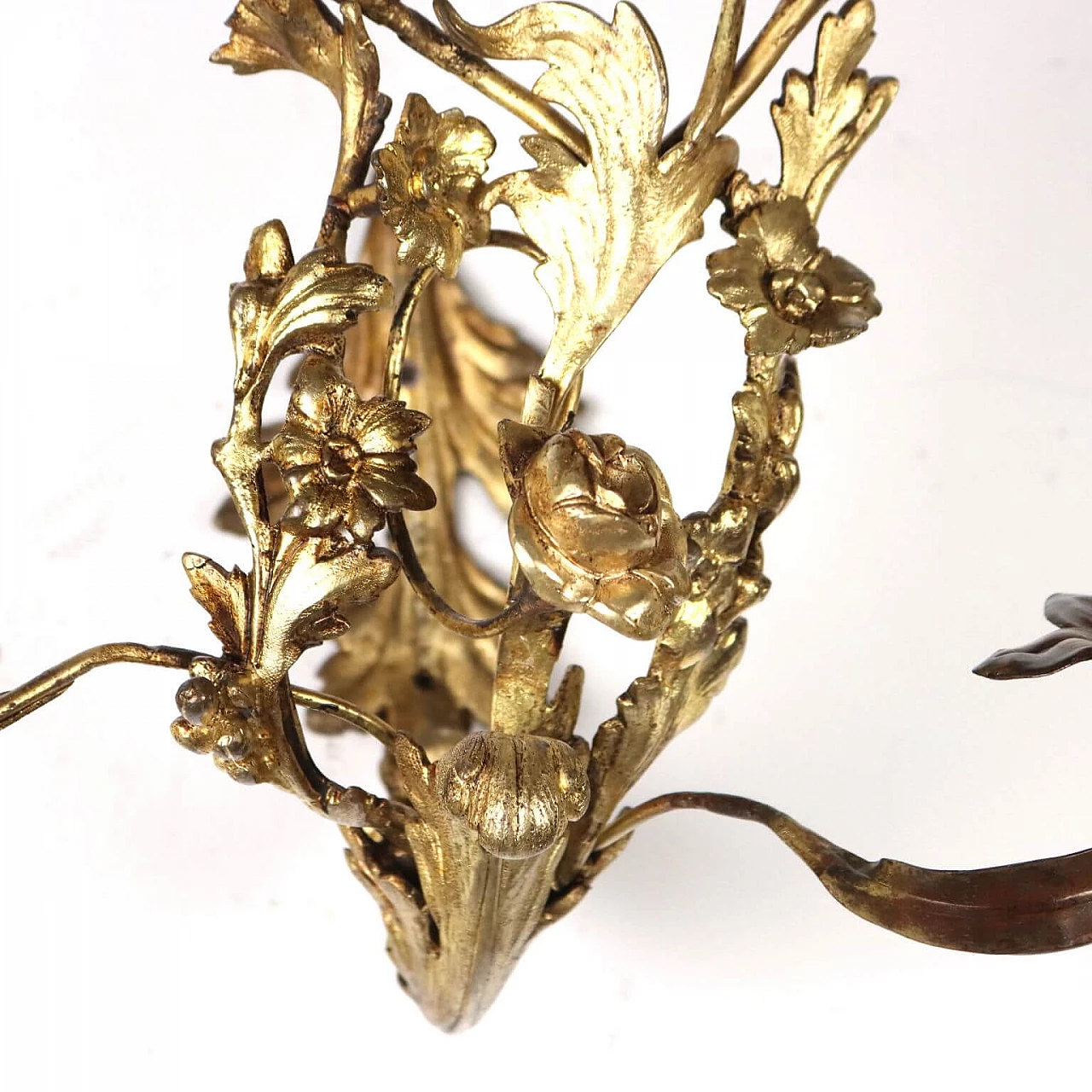 Rococo style wall sconce, 1940s 3