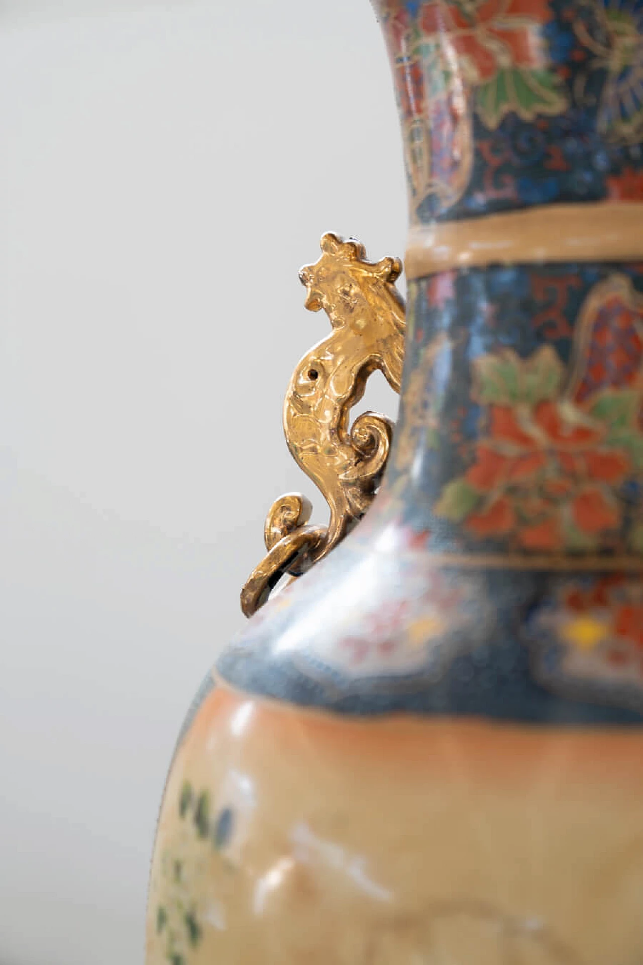 Vaso cinese Golden Satsuma del periodo Meiji, '800 5