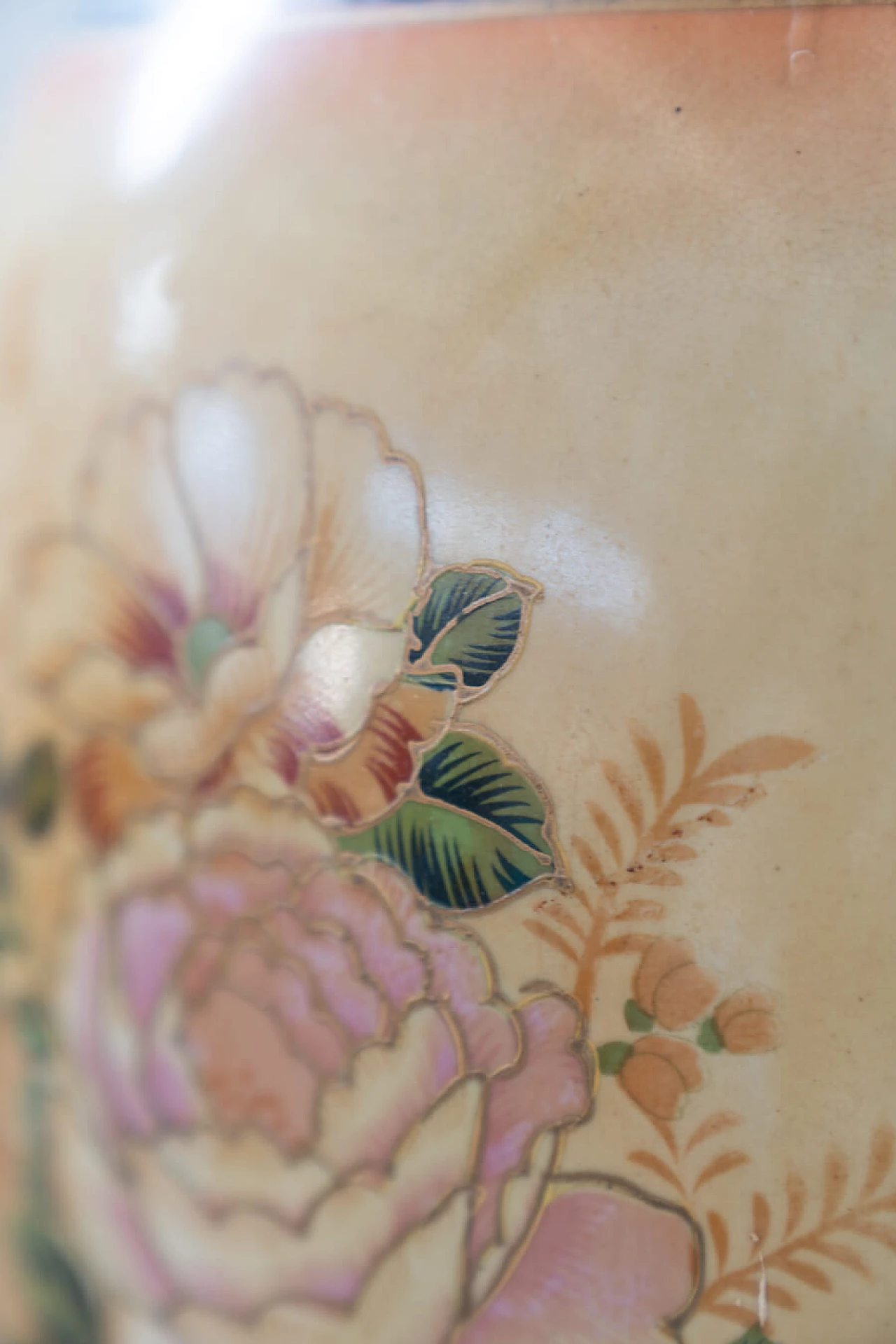 Vaso cinese Golden Satsuma del periodo Meiji, '800 11