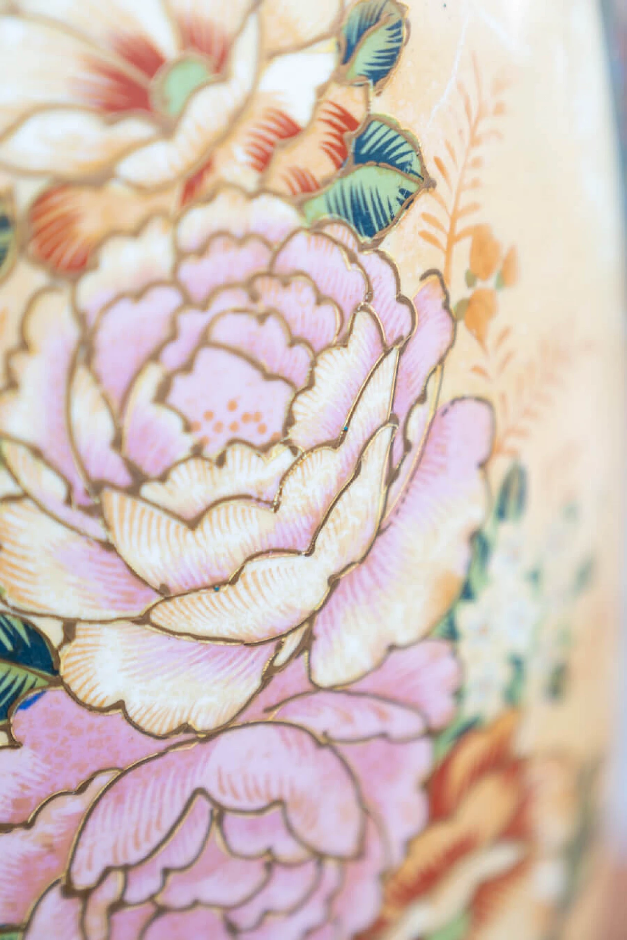 Vaso cinese Golden Satsuma del periodo Meiji, '800 18