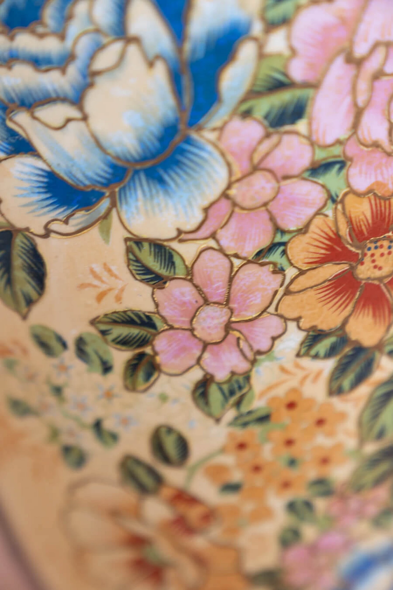 Vaso cinese Golden Satsuma del periodo Meiji, '800 21