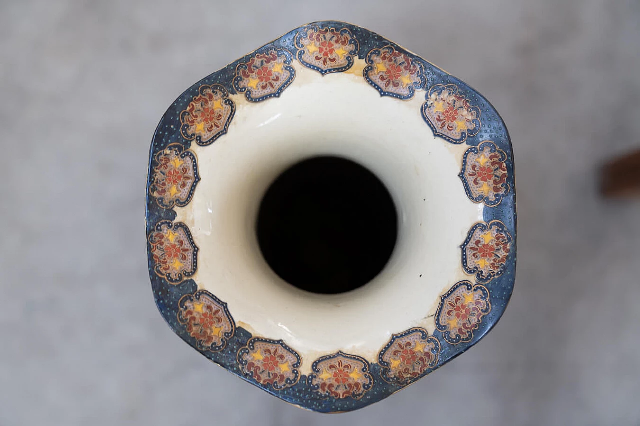 Vaso cinese Golden Satsuma del periodo Meiji, '800 27