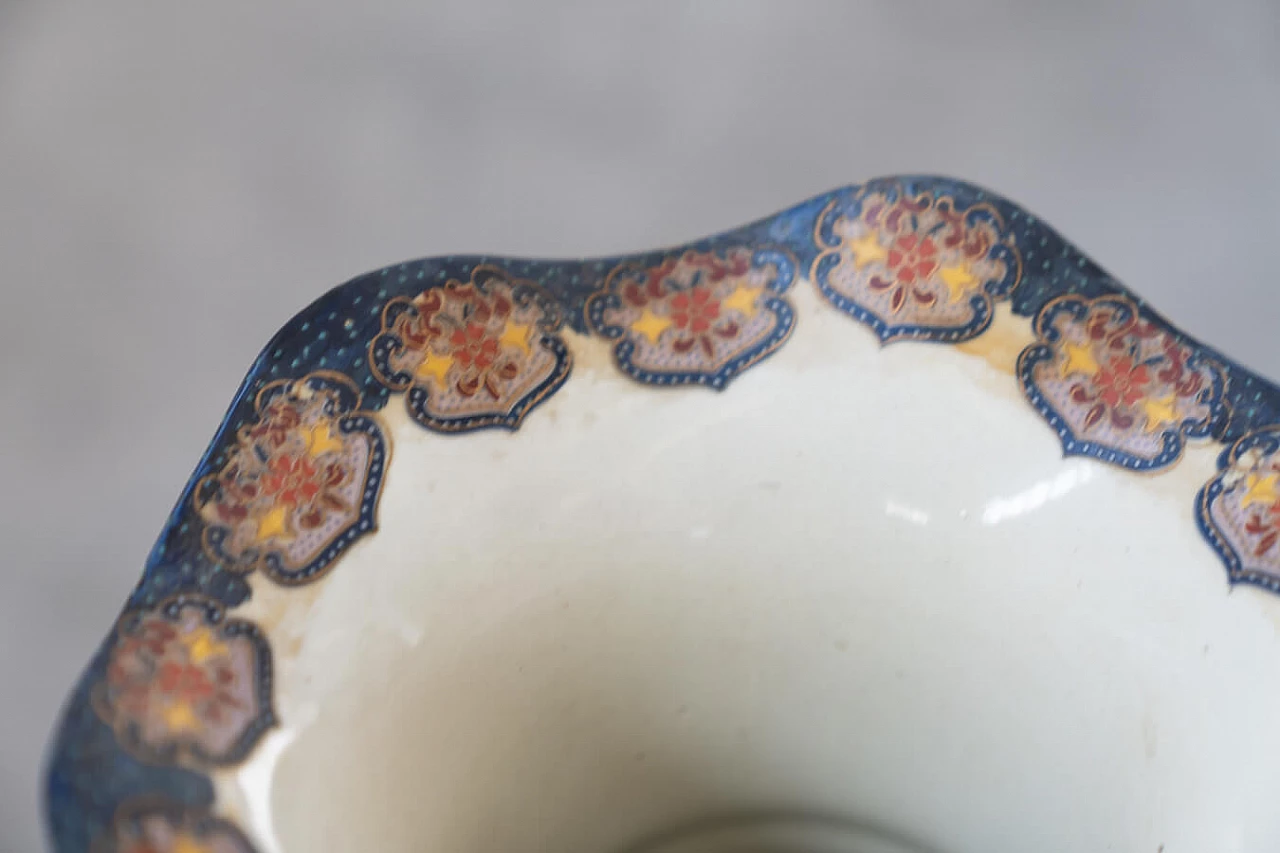 Vaso cinese Golden Satsuma del periodo Meiji, '800 29