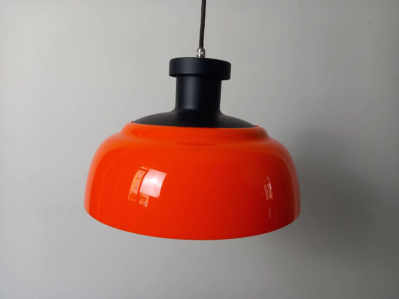 Lampadario KD7 di Fratelli Castiglioni per Kartell, anni '70 5