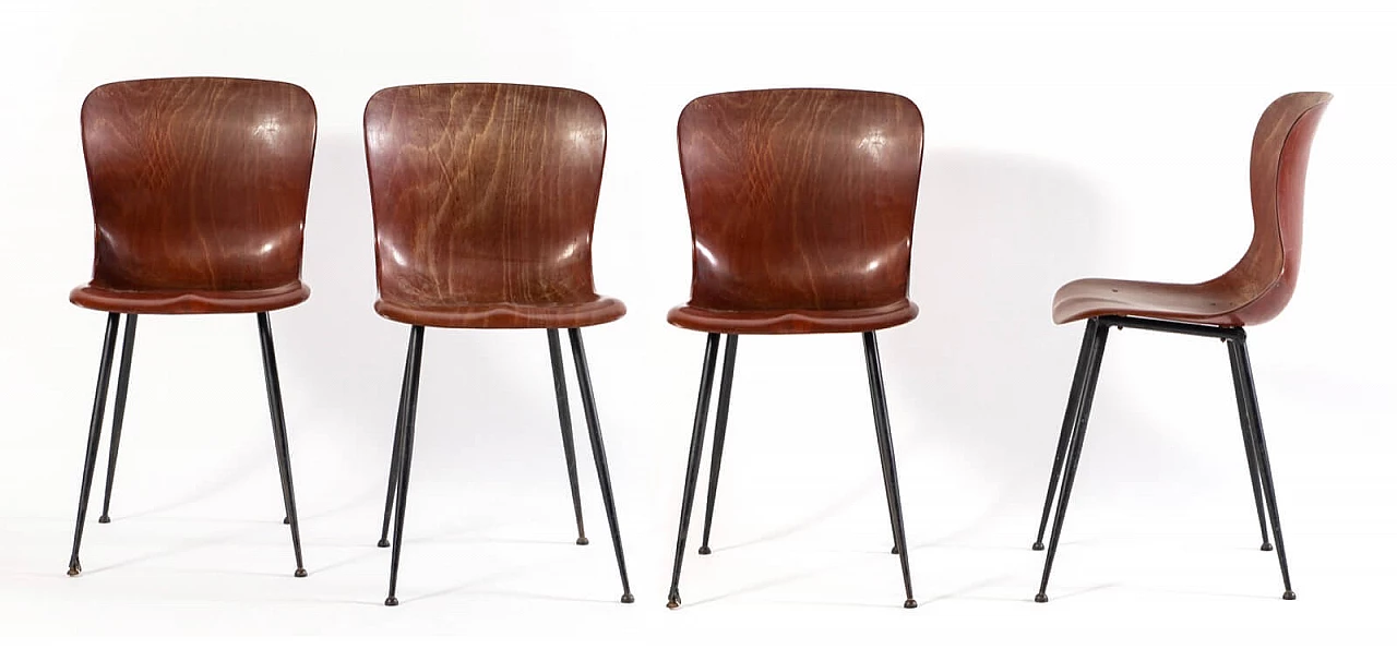4 Chairs by Pagholz, 1950s 4
