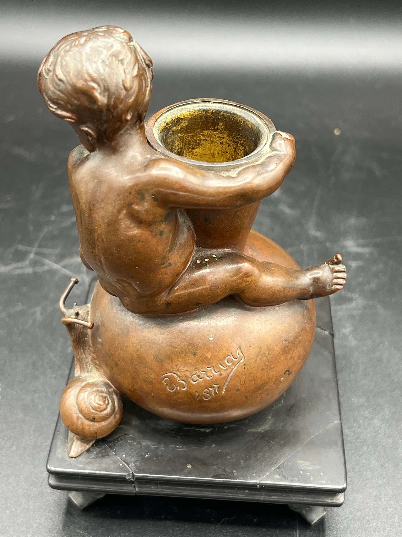 Luis Ernest Barrias, bronze sculpture, 19th century 5