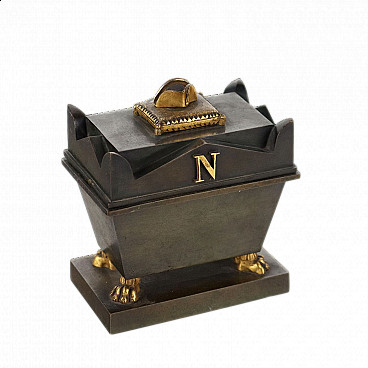 Bronze inkwell in the shape of Napoleon's funeral monument, 19th century
