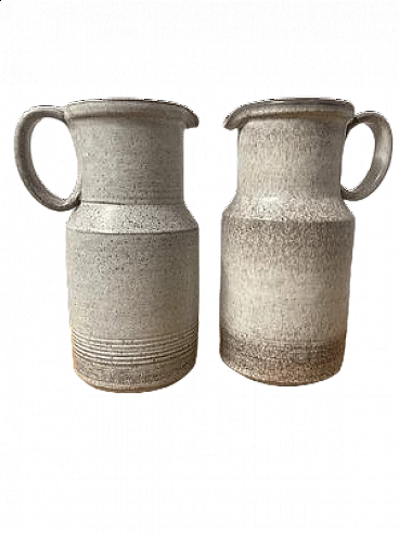 Pair of stoneware jugs by Alessio Tasca, 1970s