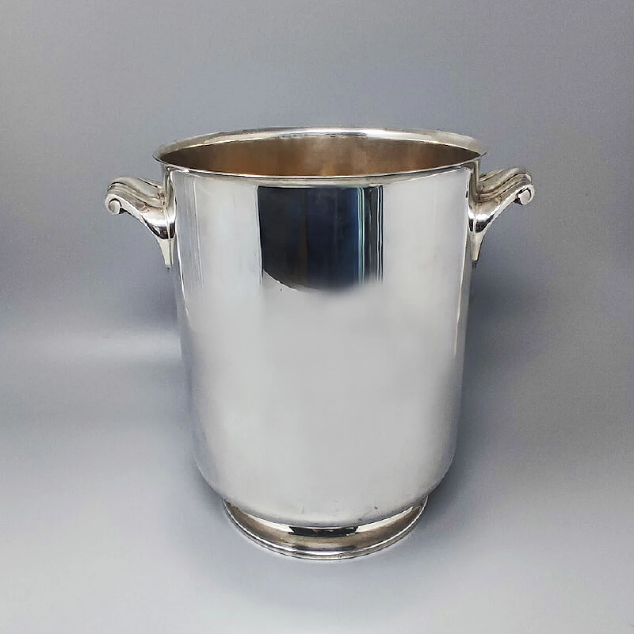 Ormessin silver plated ice bucket by Christofle, 1950s 1