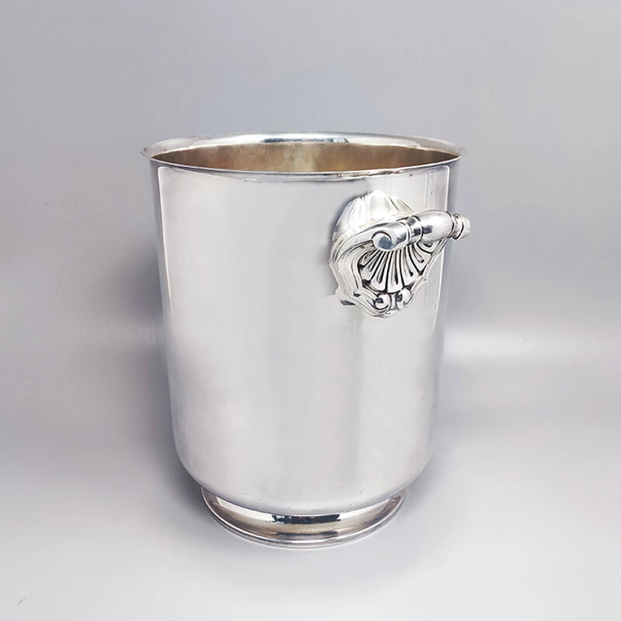 Ormessin silver plated ice bucket by Christofle, 1950s 3