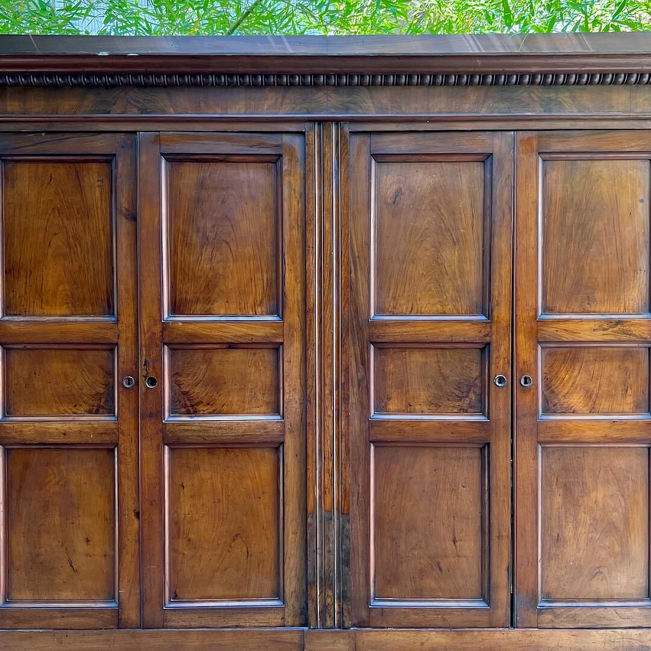 Neoclassical walnut wardrobe, first half of 19th century 4