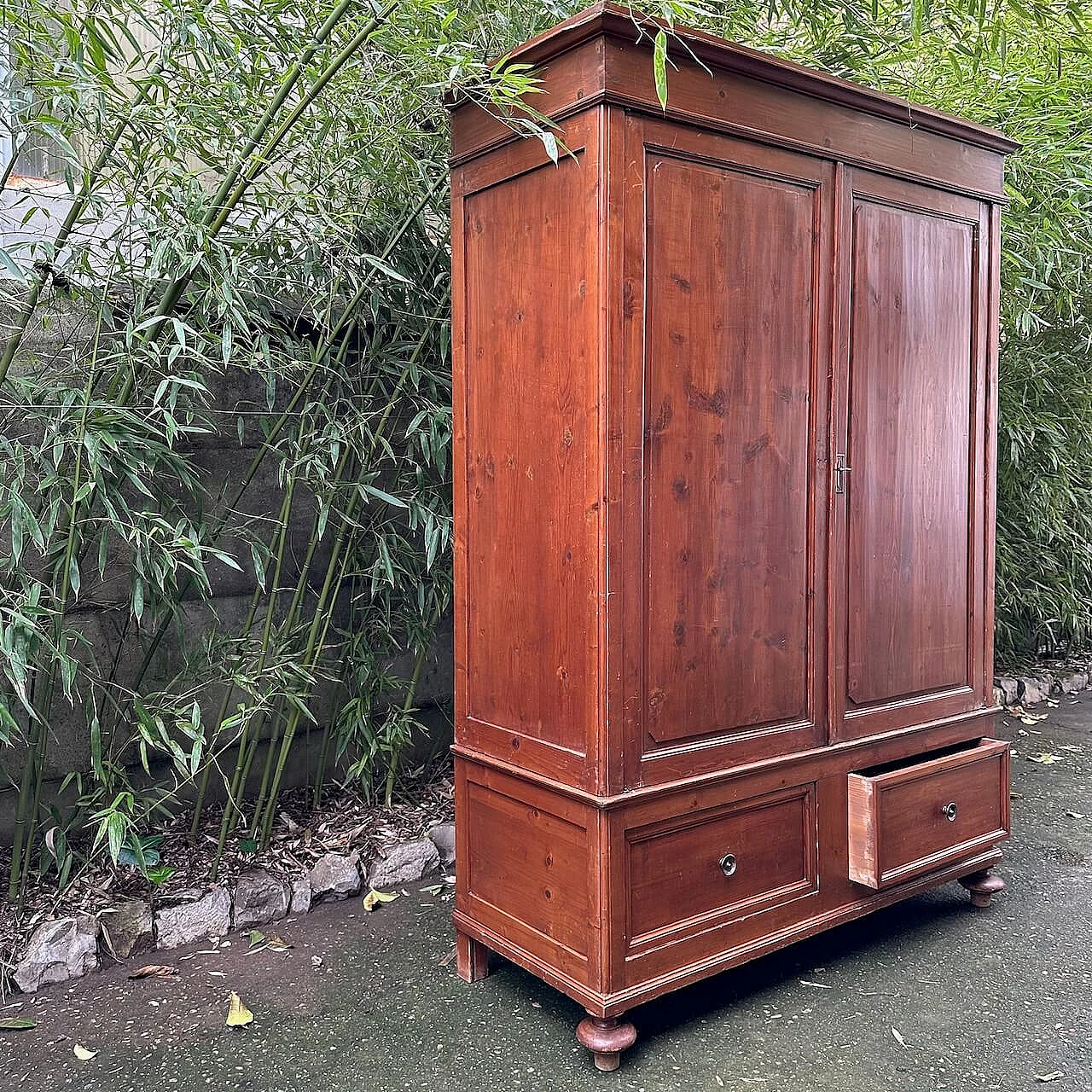 Armadio in abete biondo, fine '800 2