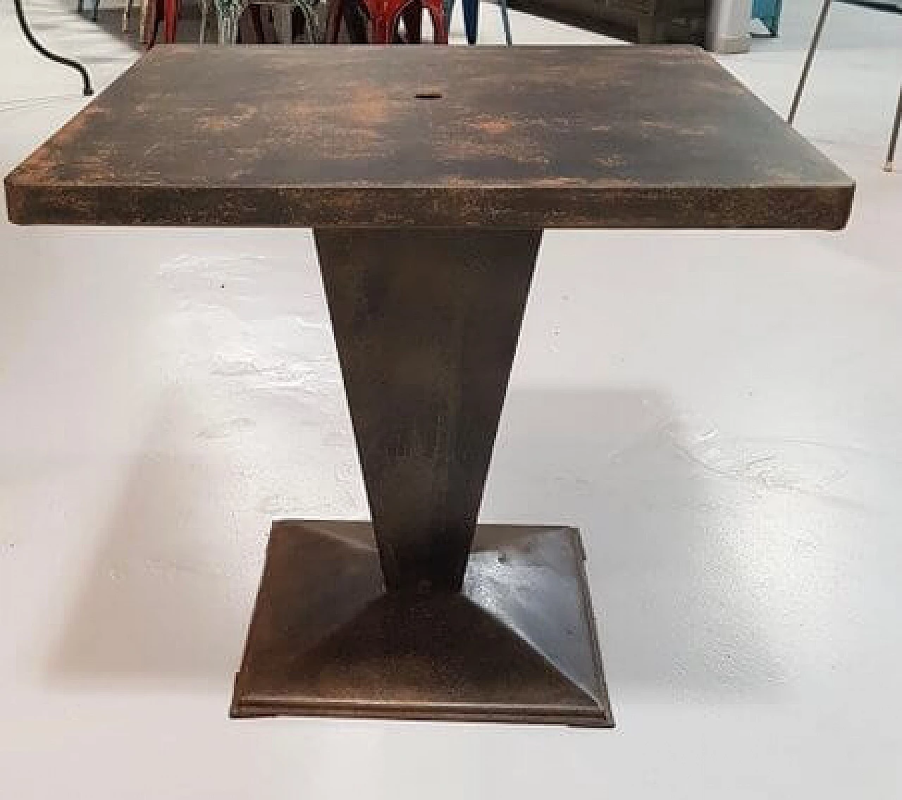 Kub side table attributed to Xavier Pauchard for Tolix, 1940s 1